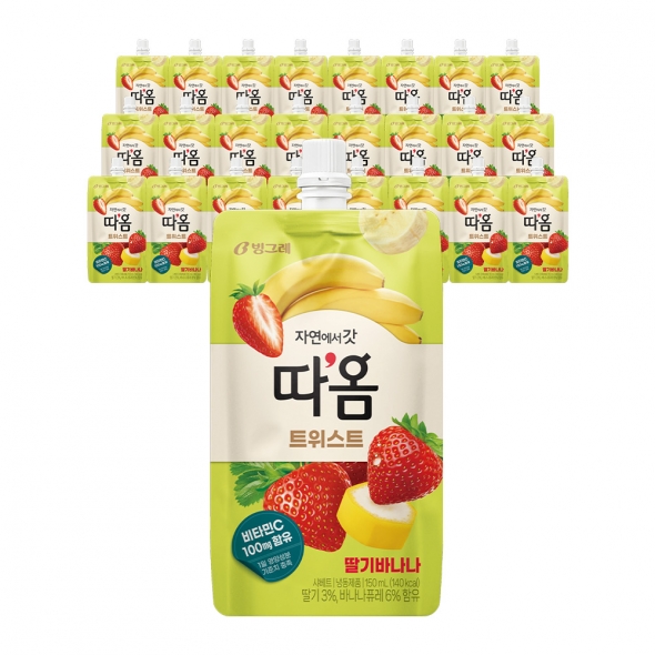 빙그레 따옴 트위스트 딸기 바나나 아이스크림 24개