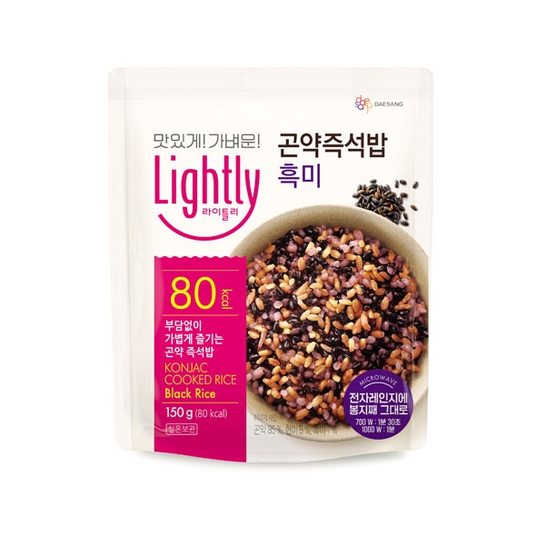 라이틀리 곤약즉석밥 흑미 150g x10개 /박스