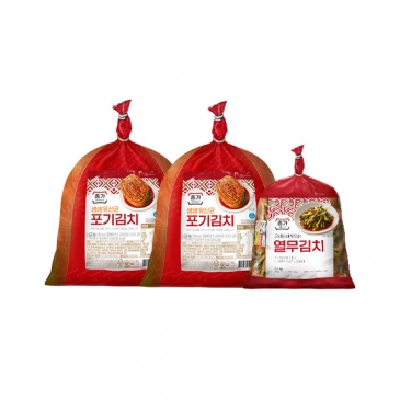 종가 생생유산균 포기김치 3.2kg x2개+열무 2.5kg