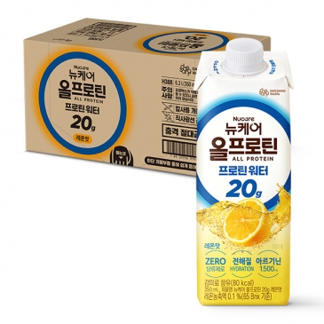 뉴케어 올프로틴 20g 프로틴워터 레몬맛 (350mlx18팩) / 클리어타입 단백질 20g