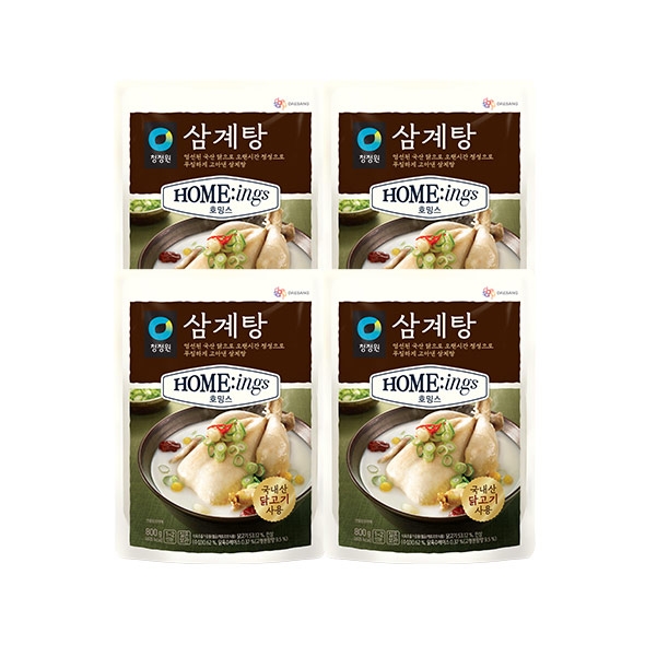 청정원 호밍스 삼계탕 800g x4개
