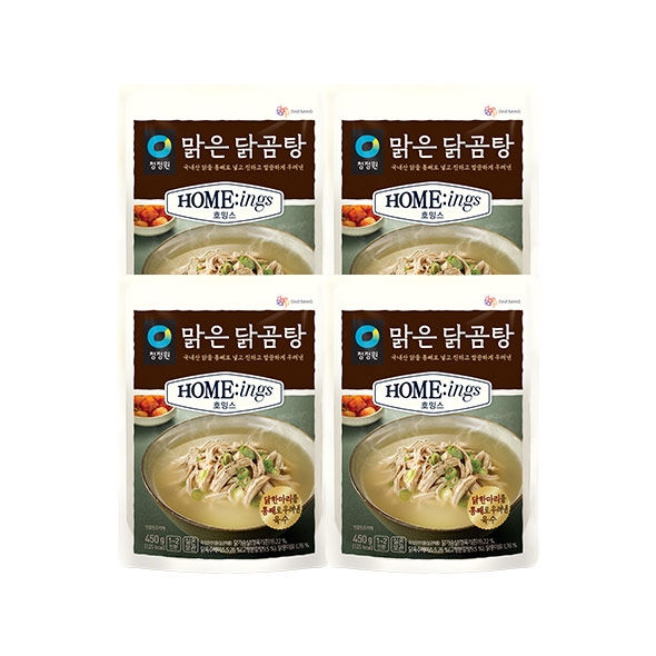 청정원 호밍스 맑은닭곰탕 450g x4개 청정원 호밍스 맑은닭곰탕 450g x4개