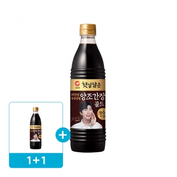 (1+1) 청정원 씨간장숙성 양조간장골드 840ml