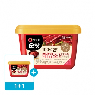 (1+1) 청정원 순창 현미 찰고추장 500g x2개