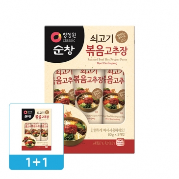 (1+1) 청정원 쇠고기 볶음고추장 (60gx3개입)