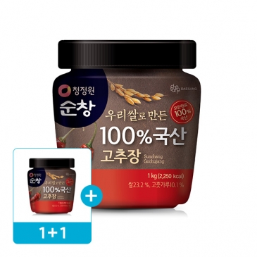 (1+1) 청정원 100% 국산고추장 1kg