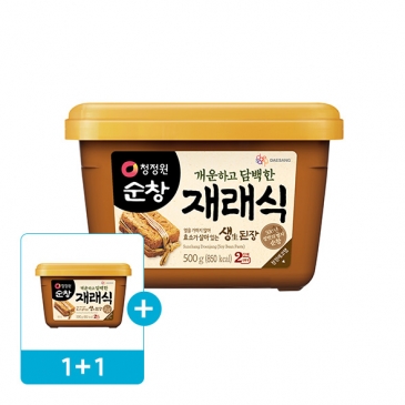 (1+1) 청정원 순창 재래식 생된장 500g(사각)
