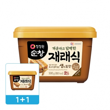 (1+1) 청정원 순창 재래식 생된장 500g(사각)
