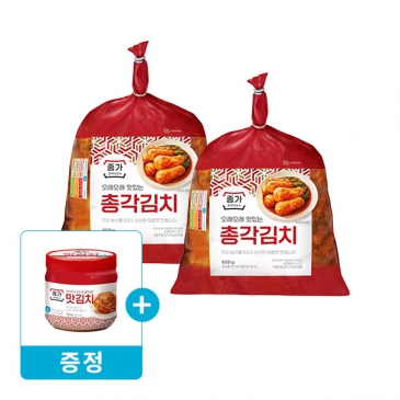종가 총각김치 850gx2개+맛김치 750g(증정)
