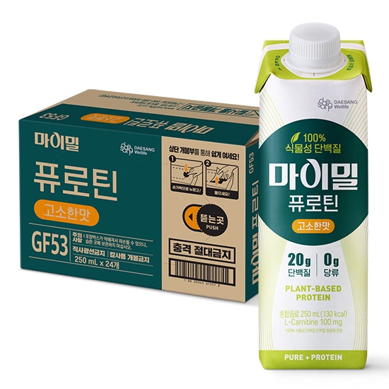[7일특가]마이밀 마시는 퓨로틴 고소한맛 (250mlx24팩) 1박스 /식물성 단백질 100%