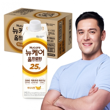 [7일특가]대상웰라이프 뉴케어 올프로틴 바나나맛 (245mlx24팩) 1박스 /단백질 25g 유당0g 락토프리
