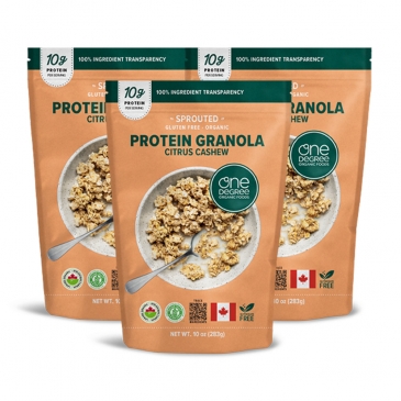 원디그리 유기농 시트러스 캐슈넛 프로틴 그래놀라 283g 3봉