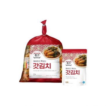 종가 갓김치 3kg+갓김치 500g