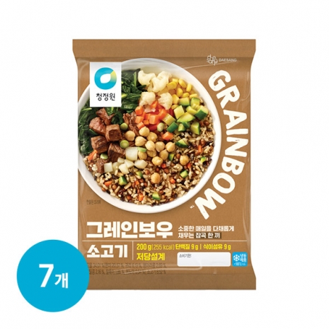 (주말특가)청정원 그레인보우 소고기 200g x7개/3,000P 추가적립