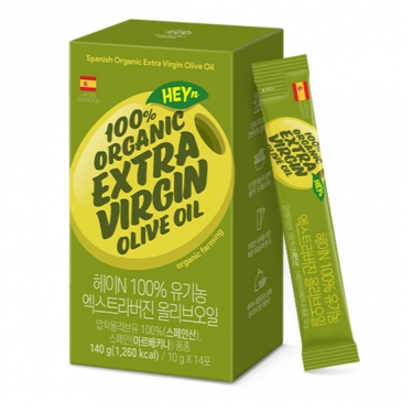 대상웰라이프 헤이N 100% 유기농 엑스트라버진 올리브오일 (10gx14포), 1박스