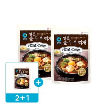 (2+1)청정원 호밍스 얼큰순두부찌개 450g