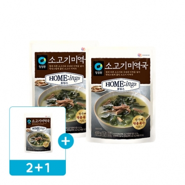(2+1)청정원 호밍스 소고기미역국 450g