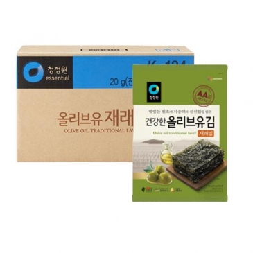 [대용량] 청정원 올리브유 재래김 20g 20봉((1절x5매)x20개/전장)