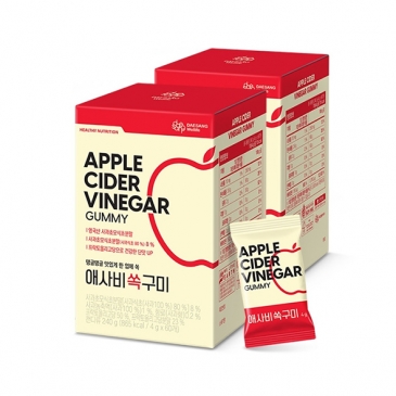 대상웰라이프 애사비 쏙 구미 (4gx60개입) /30일분, 2박스