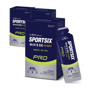 뉴케어 스포식스 에너지 젤 프로 파인애플맛 (45g×6포), 3박스