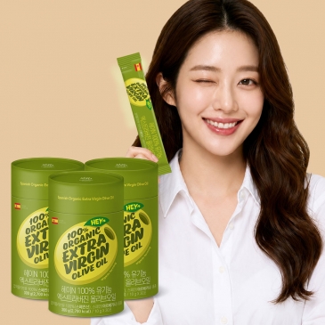 헤이N 100% 유기농 엑스트라버진 올리브오일 (10gx30포), 3박스