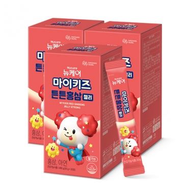 마이키즈 튼튼 홍삼 젤리 (20gx20포)/25일분, 3박스