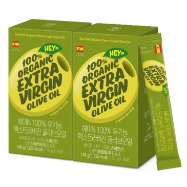 대상웰라이프 헤이N 100% 유기농 엑스트라버진 올리브오일 (10gx14포), 2박스