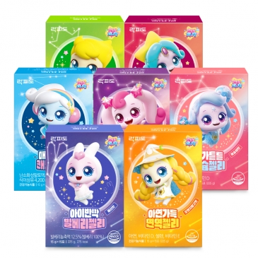 ★7종세트★락피도 캐치티니핑 시즌5 영양젤리 7종 모음 (비타/면역/칼슘/빌베리/쾌변/철분/아르기닌)