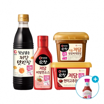 [저당 장류] 저당 현미 고추장 외 3종 +(증정) 저당 케찹 285g