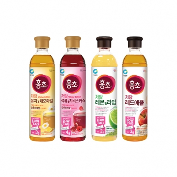 [저당 홍초] 청정원 저당 홍초 레몬&라임 외 3종