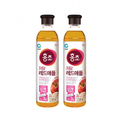 [타임특가]청정원 홍초 레드애플저당기능성 900mlx2개