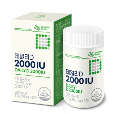 대상웰라이프 데일리D 2000IU (300mgx90정)