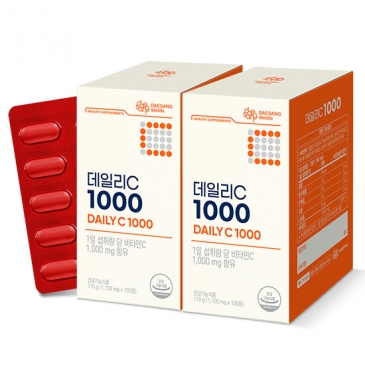 대상웰라이프 데일리C 1000 (1100mgx100정), 2박스