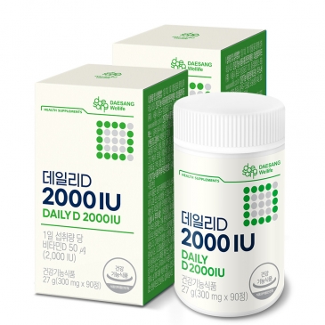대상웰라이프 데일리D 2000IU (300mgx90정), 2박스