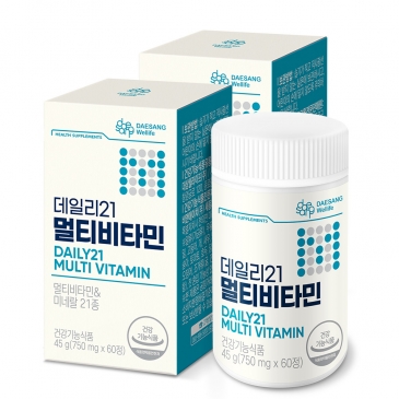 대상웰라이프 데일리21 멀티비타민 (750mgx60정), 2박스
