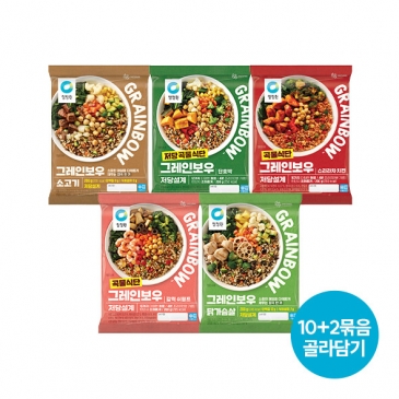 [골라담기] 청정원 그레인보우 단호박 200g외 5종 택1(파우치형 10개+도시락형 2개)