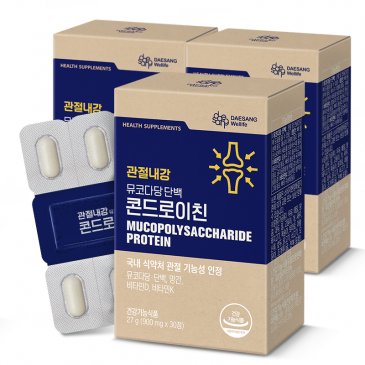 대상웰라이프 관절내강 뮤코다당 단백 콘드로이친 (900mgx30정), 3ea