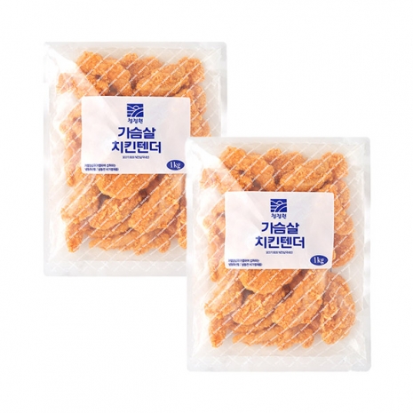 (주말특가)청정원 가슴살치킨텐더 1kg x2개/4,000P 추가적립