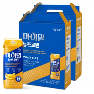 마이밀 마시는 뉴프로틴 로우슈가 바나나맛(190mlx16팩) 2박스