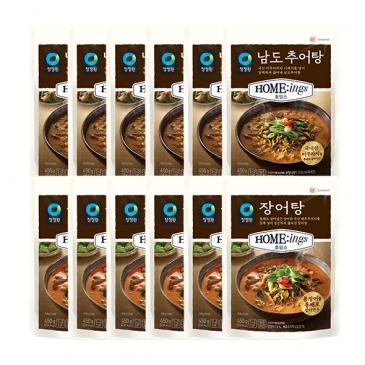 (주말특가)청정원 호밍스 남도추어탕 450g x6개+청정원 호밍스 장어탕 450g x6개/5,000P 추가적립