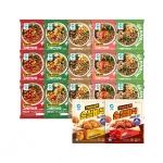 [파우치형]그레인보우 5종 총 15개 +순살바삭 허니간장+리얼레드 치킨