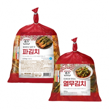 (주말특가)종가 파김치 2.5kg+종가 오래오래 맛있는 열무김치 900g