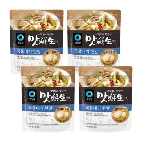 (주말특가)청정원 맛선생 멸치디포리 국물내기 한알 100g(25개입)/4,000P 추가적립