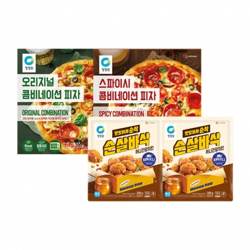 청정원 피자 치킨 SET(오리지널1,스파이시1,치킨2)