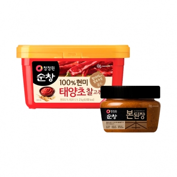 청정원 순창 현미 찰고추장 2kg + 청정원 순창 본된장 450g