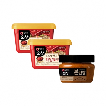 청정원 순창 현미 찰고추장 500gx2개 + 청정원 순창 본된장 450g