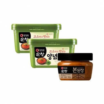 청정원 순창 양념듬뿍 쌈장 1kg(PET)x2개 + 청정원 순창 본된장 450g