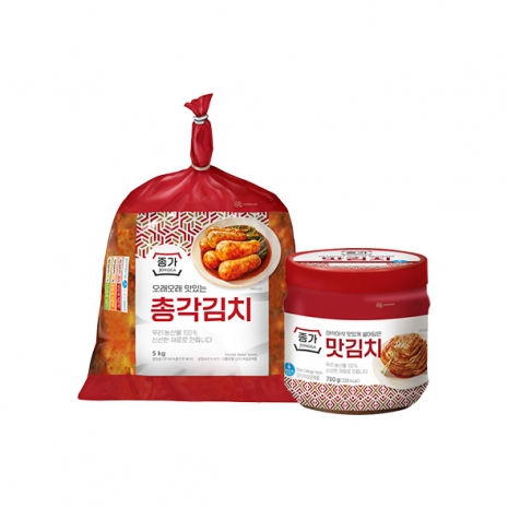 (주말특가)종가 총각김치 5kg+맛김치 750g/2,000P 추가적립