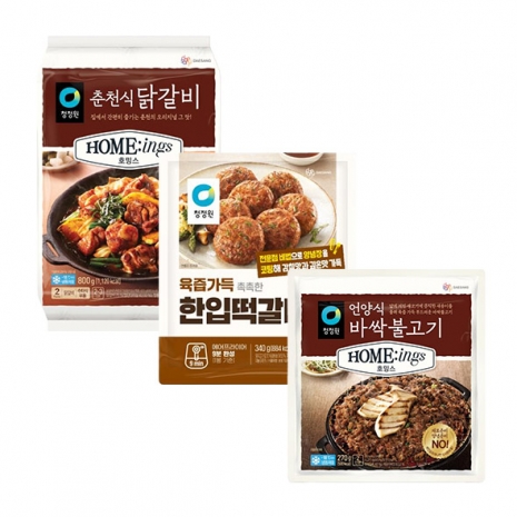 [타임특가]고기요리세트(춘천식닭갈비+언양식불고기+한입떡갈비)