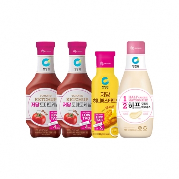 청정원 저당 케찹 490g 외 2종 총4개